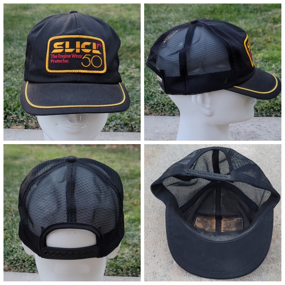 Vtg K-Products Slick 50 Snapback Trucker Hat